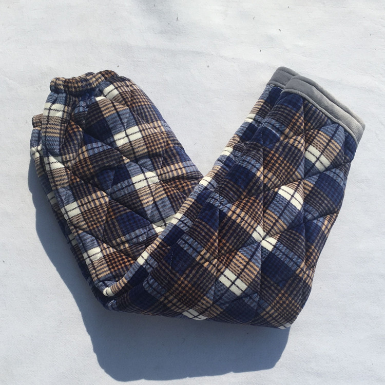 Vận chuyển mùa đông dày san hô lông cừu quilted đồ ngủ nam flannel đồ ngủ giản dị ấm nhà quần quần quần sịp