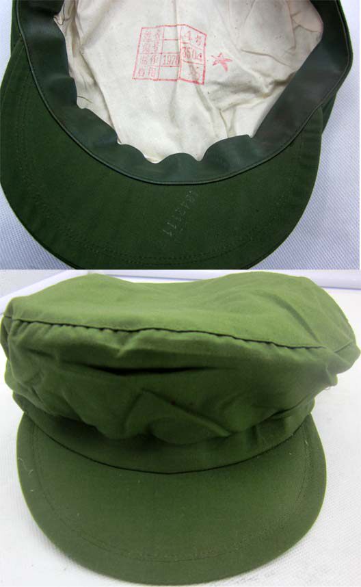 Old-fashioned 65-style 78-style army green red guard hat is really good liberation cap old army hat to send five stars