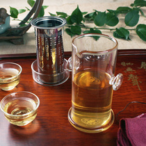 Thickened black tea tea set made of high temperature resistant glass