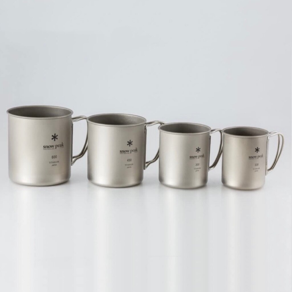 Spot Japan Snow Peak Snow Peak Snow Titanium Mug Outdoor Camping Monolayer Pure Titanium Light Water Cup Mark Cup MG143-Taobao