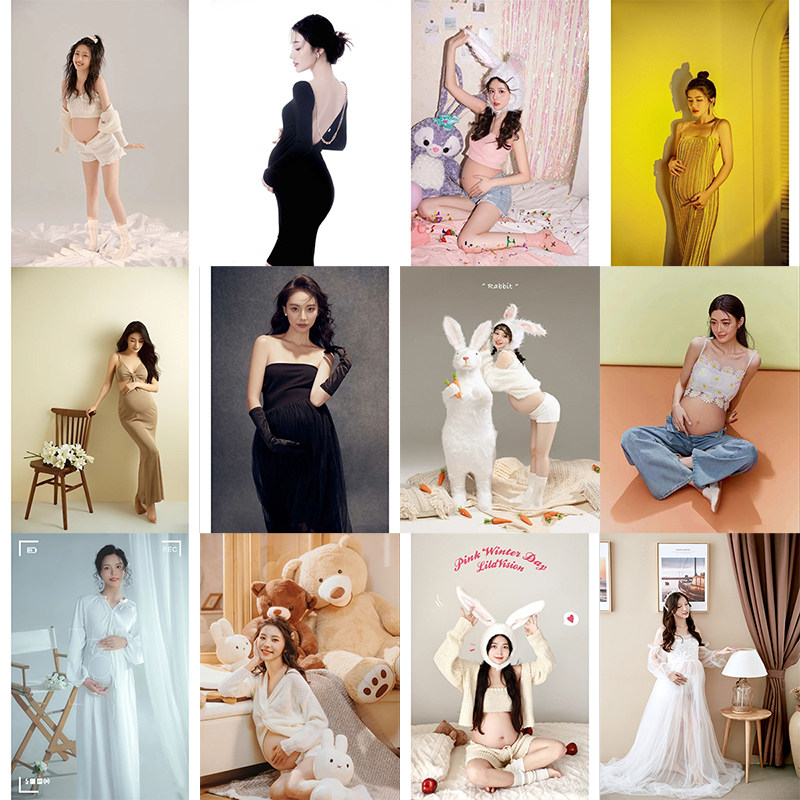New Pregnant Woman Photography Photo Costumes Little Fresher Sexy, Knitted Pregnancy Mother big belly photos with beauty at home-Taobao