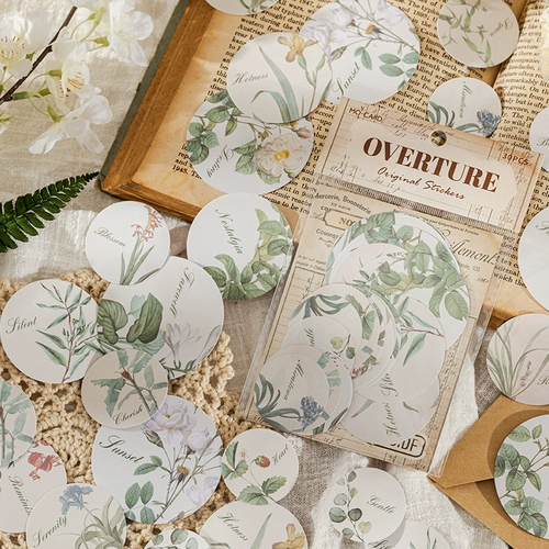 Morino Plant Sticker Bag Сумка литературная этикетка иллюстрированная ручная аккаунта