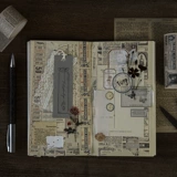 Ретро бумажная лента, декор, наклейка, английские буквы