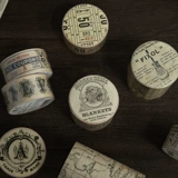 Ретро бумажная лента, декор, наклейка, английские буквы