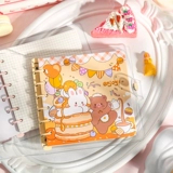 Квадратный мультяшный карманный блокнот, съемный ноутбук, популярно в интернете