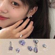 Loving Ear Nail New 2024 Popcorn Earrings Small Crowd Design Superior Ear Bone Nail Woman Pure Silver Earrings Pendant Summer