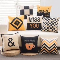 Bedroom sofa pillow Removable washable living room household creative personality car backrest cushion doll lunch break pillow