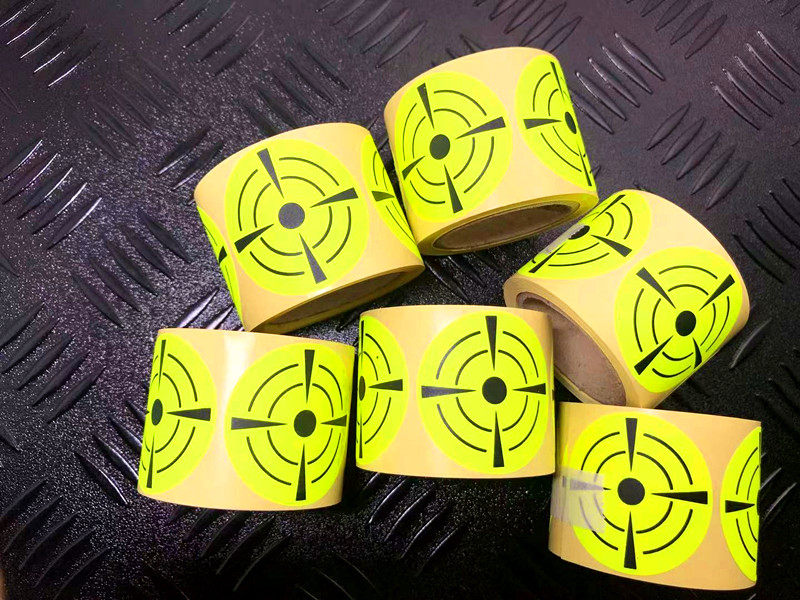 Slingshot bow and arrow shooting target with fluorescent self-adhesive target paper target with 100 sheets per roll