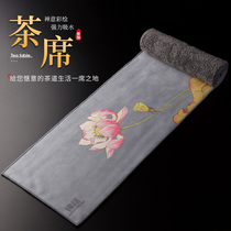 Jingga Colored Tea Seat Max Zen Fabric Waterproof Chinese Table Flag Kungfu Tea Table Cloth Tea Pad
