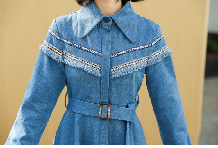 格安超歓迎 春秋シャツワンピースレディース長袖スリム : レディース服 特価大人気