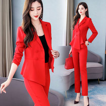 Small Suit Suit Women Fall Fashion 2021 New Pro Ol Temperament Van Harbor Wind Small Leggings Two Sets