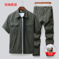 Хлопковый летний тонкий комплект, короткий рукав