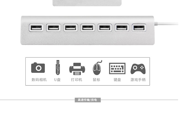 USB HUB chia máy tính xách tay mở rộng 2.0 / 3.0 hub đa tốc độ chậm Bốn chuyển đổi giao diện - USB Aaccessories quạt kẹp