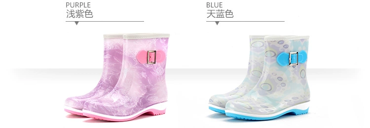 Mùa hè 2018 phiên bản Hàn Quốc của giày đi mưa cho nữ ống overshoes mùa xuân và mùa thu thời trang giày nước cho nữ mưa đi mưa không thấm nước ủng mùa đông