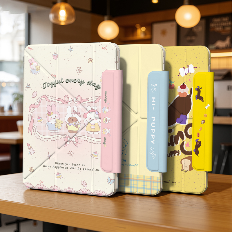 iPad 11 Protective Case New Model iPad Pro Magnetic Rotating Air7 Tablet Stand 10Th Generation Apple Mini7 Anti-Bend and Drop-Proof Air456 Protective Cover 13inch No Pen Detachable 9 Thin and High-End 8 Cute