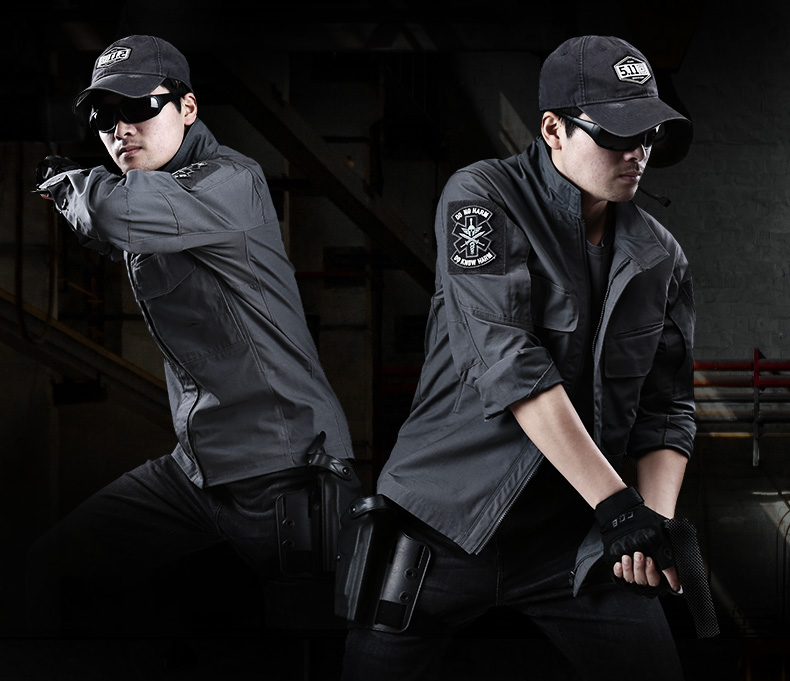 Cqb quân đội fan hâm mộ đào tạo đại lý áo khoác chiến thuật mùa xuân và mùa thu áo khoác mỏng ngụy trang nam đứng cổ áo khoác gió - Những người đam mê quân sự hàng may mặc / sản phẩm quạt quân đội giày quân sự