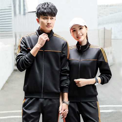 Спортивный костюм, демисезонный комплект для влюбленных, для бега