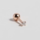Золотой, маленький, 2mm, розовое золото