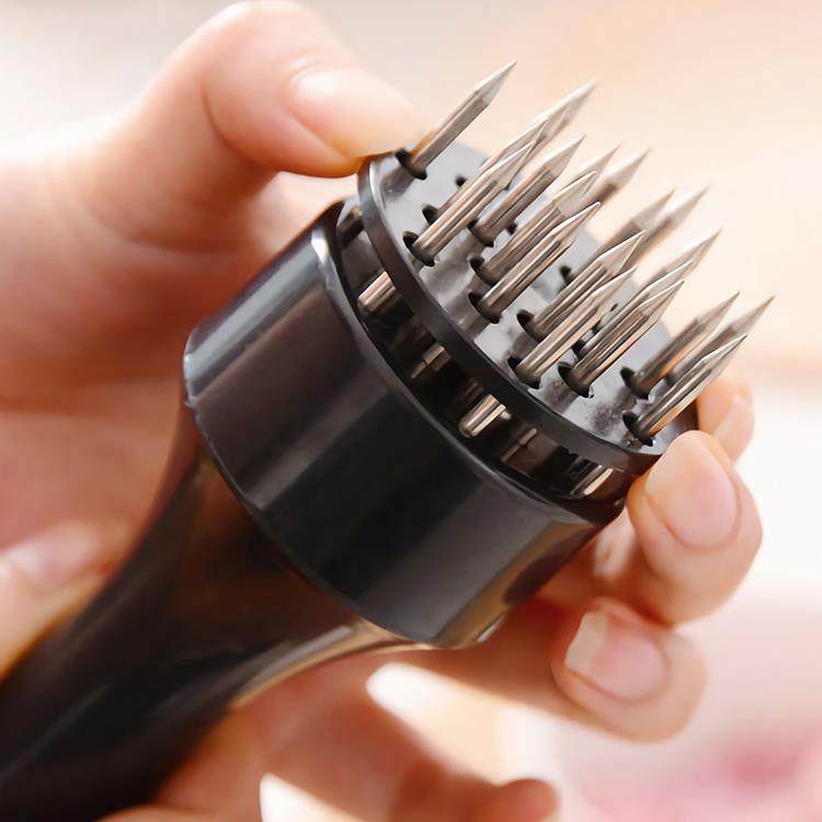 Steak Hammer 304 Stainless Steel Buckle Meat Insert Meat Stick Meat Loose Meat Needle Knock Steak Rib Breaker Loose Meat Hammer