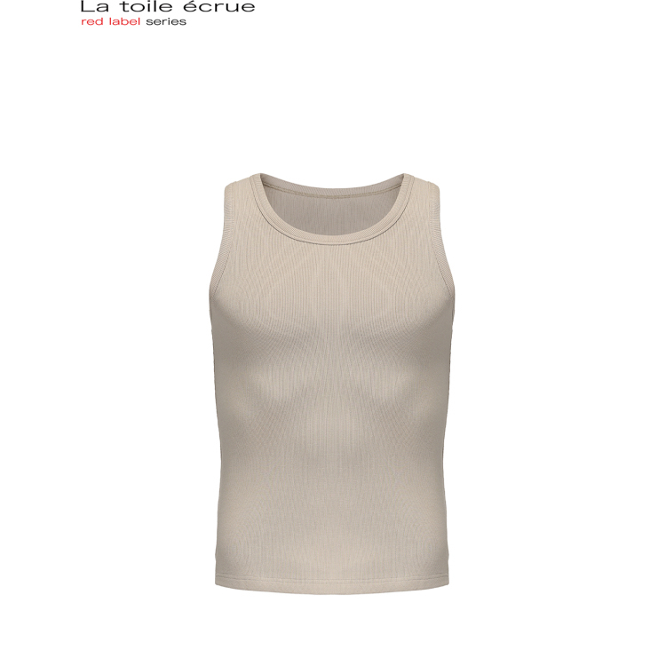 La Toile Ecru 2025 Spring/Summer Sports Elastic Slim-Fit Vest for Fitness Training