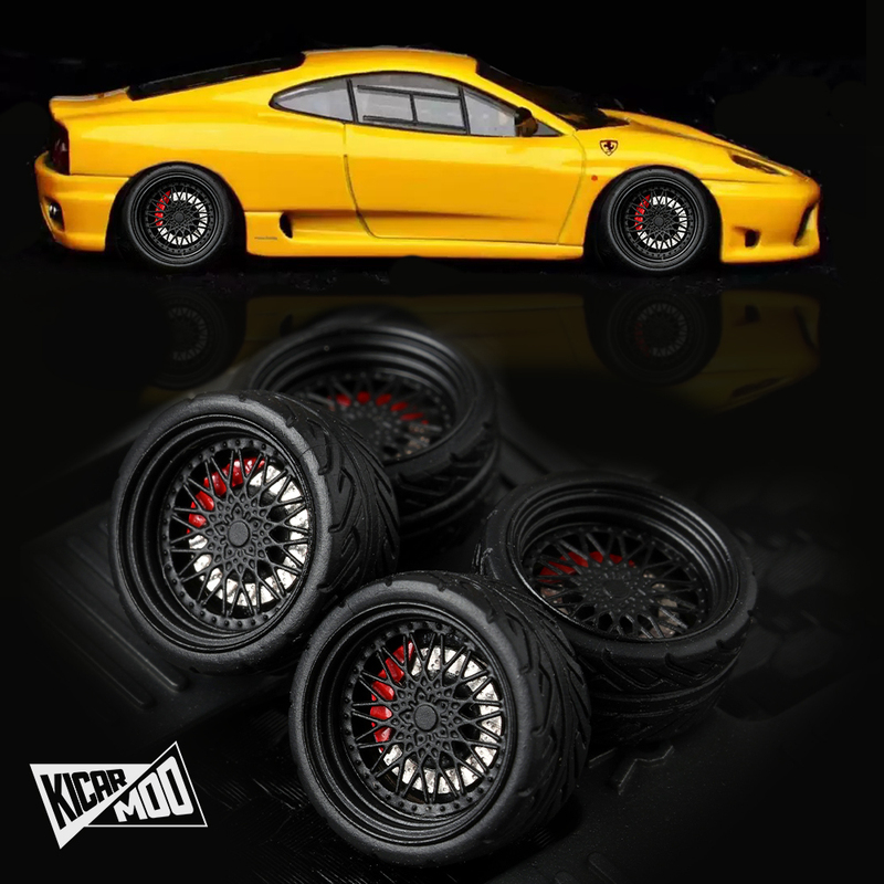 Kicarmod 1/64 Dove Wheel Hub 10.5mm Alloy Dynamic Bearing with Calipers Compatible with Hot Wheels, Etc Kicarmod 1/64 Dove Wheel Hub 10.5mm Alloy Dynamic Bearing with Calipers Compatible with Hot Wheels, Etc