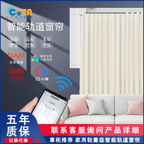 Graffiti Electric Curtain Track Intelligent Fully Automatic Opening And Closing Double Track Silent Motor Sky Cat Fairy smart curtains