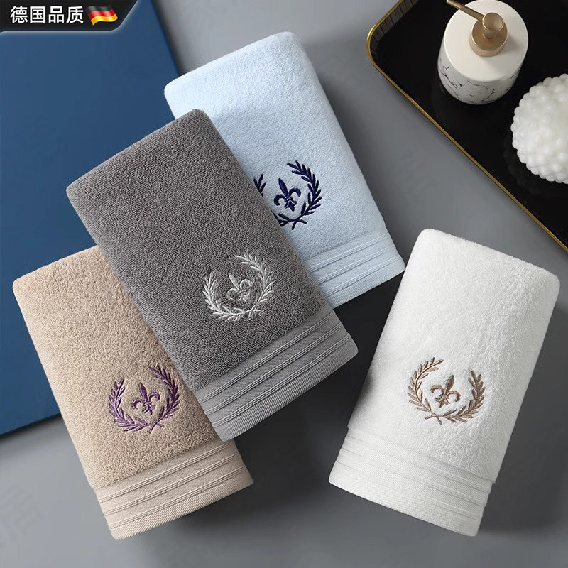 German Towel, Pure Cotton, 100% Cotton, for Face Washing, Household Use, Absorbent, Men's Special, Thickened Face Towel, Couple'S, Women'S, Non-Shedding