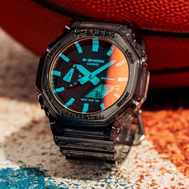 Casio Casio Watch Men's G-Shock Farmer's Ga-2100Tls Oak Digital Watch for Middle and High School Students