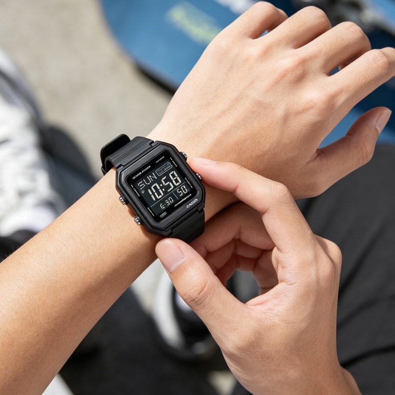 Casio Casio Watch for Male Students, Junior High School Students, Small Square, Teenagers and Children, Casio Watch W-221H Casio Casio Watch for Male Students, Junior High School Students, Small Square, Teenagers and Children, Casio Watch W-221H