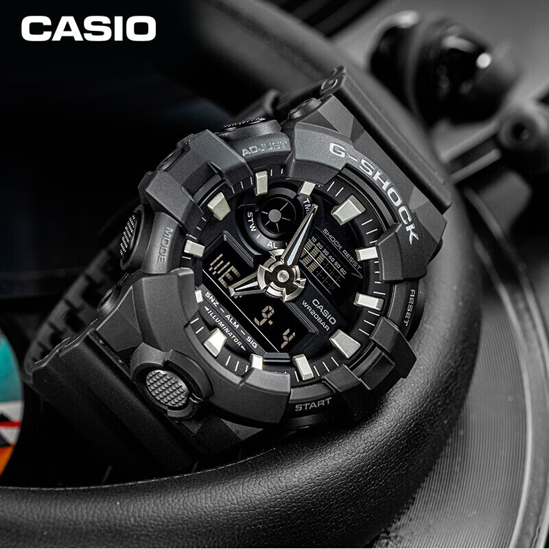 Casio Casio Watch Men's Ga-700 Sports Waterproof Official Authentic G-Shock Junior High School Student Digital Watch