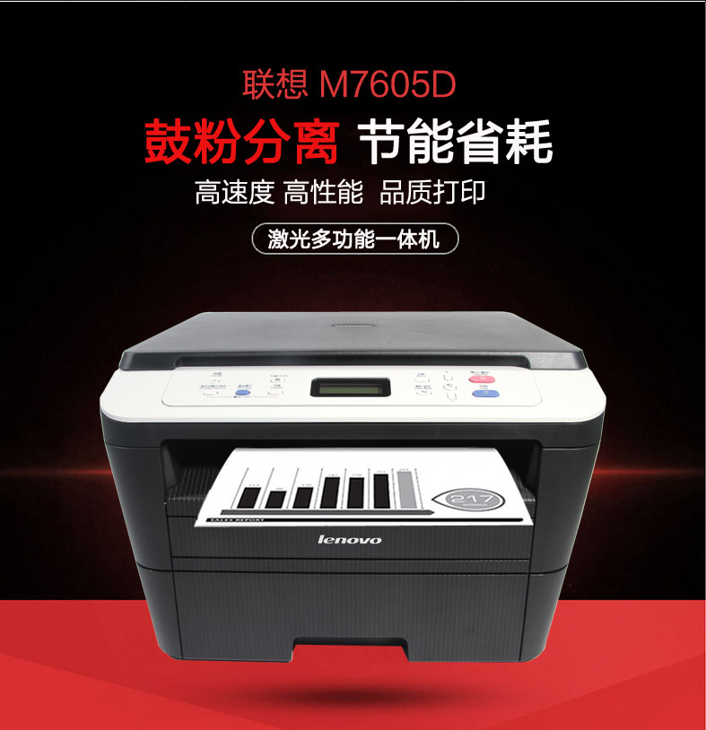 Máy quét bản sao in Lenovo M7605D Lenovo M7400 laser đen trắng MFP - Thiết bị & phụ kiện đa chức năng