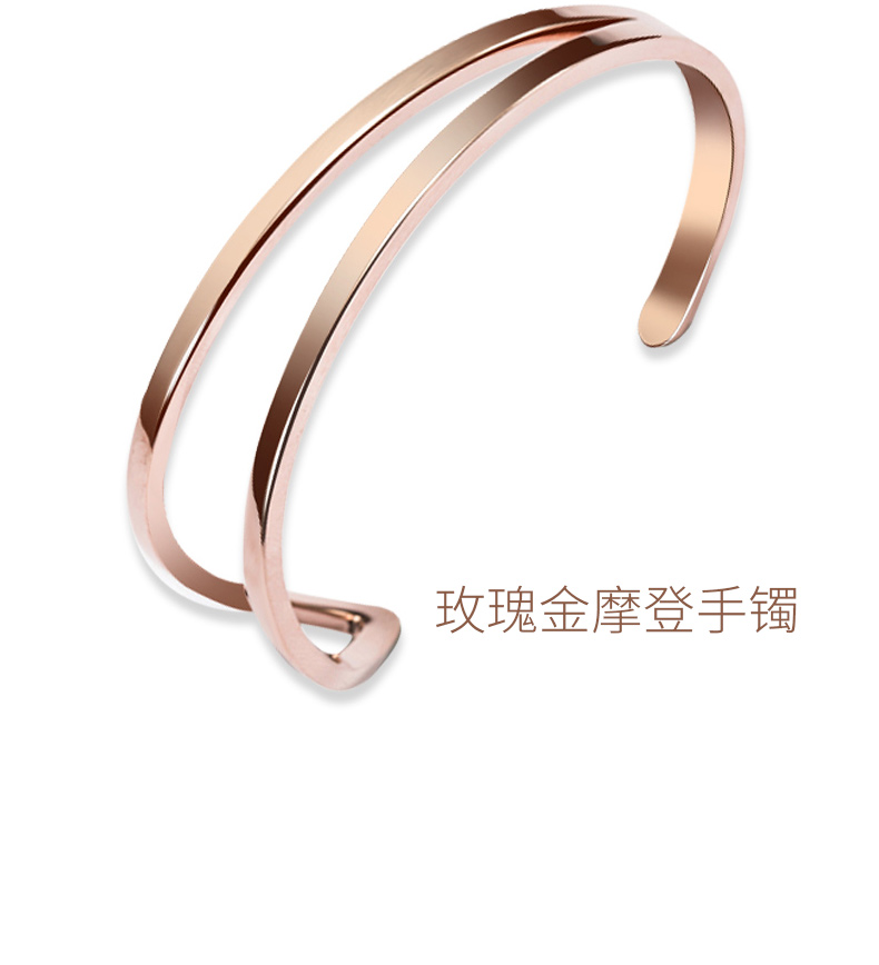 S925 sterling silver hiện đại brother với vòng đeo tay vibrato Liu Yuning anh trai net red rose gold ck nam giới và phụ nữ vài vòng đeo tay