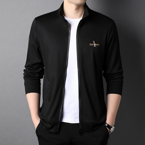 卫衣外套男开衫拉链立领男士运动服薄款宽松