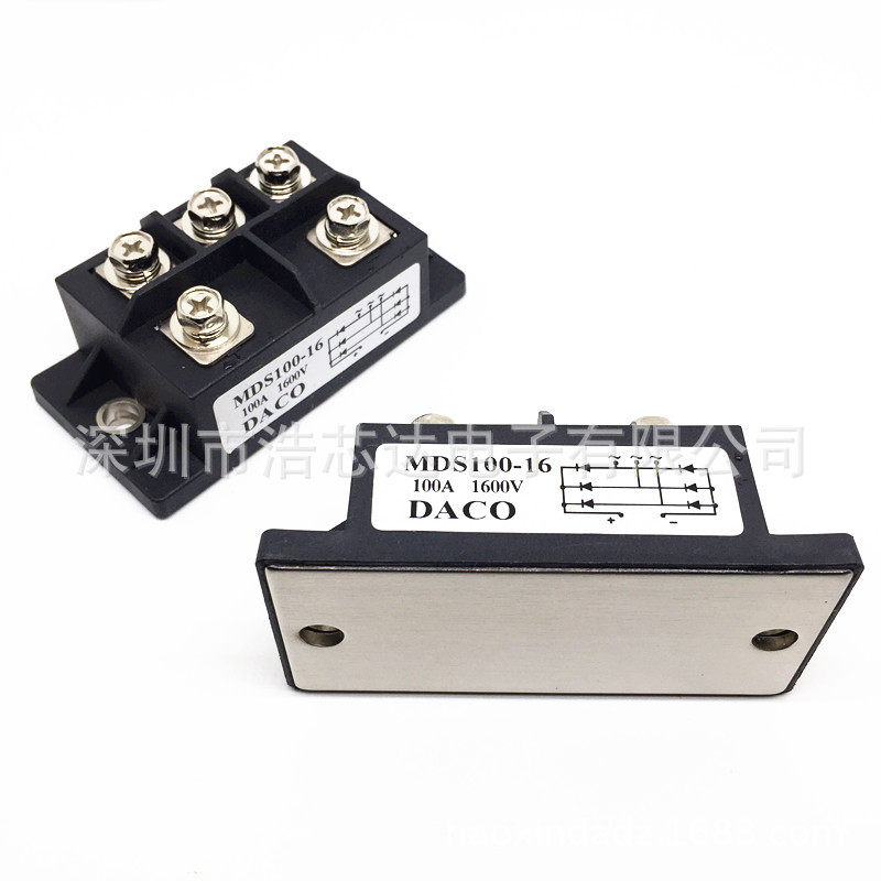 MDS100-16 three-phase bridge rectifier module MDS100A 1600V bridge stack bridge group Triune shape