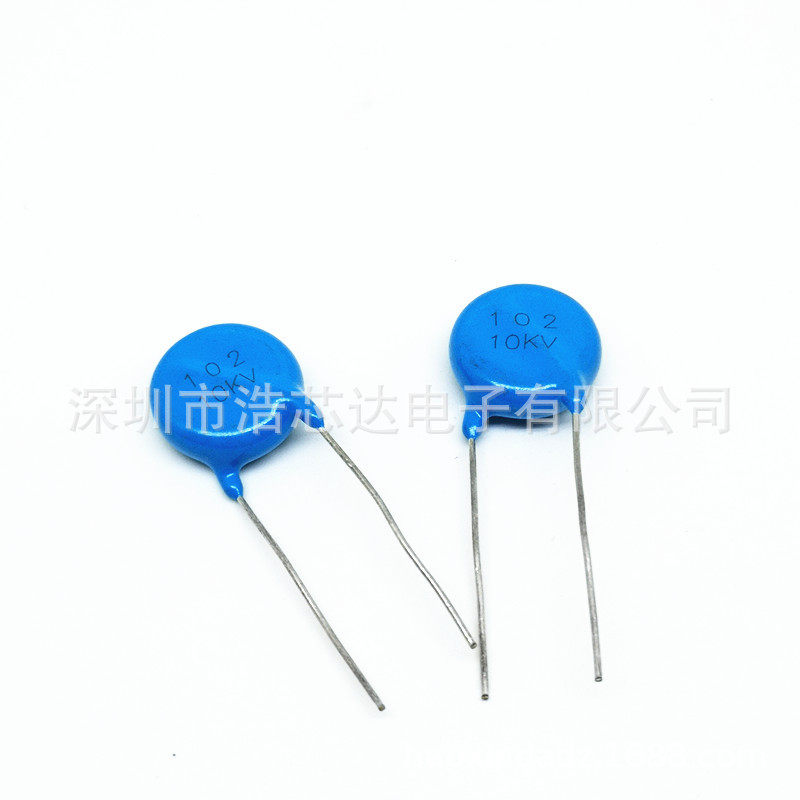 High Voltage Capacitor 10KV102K 10000V High Voltage Ceramic Capacitor Large Diameter 16MM Commonly Used by Welders