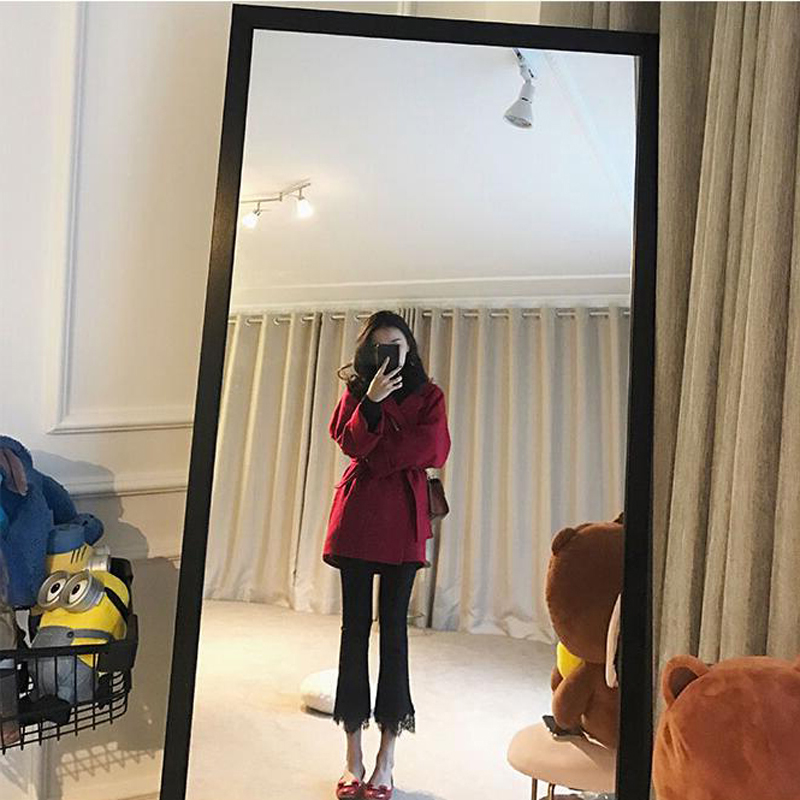 2019 new autumn and winter popular wool woolen fur coats female small sub-manicure in the son of a son in the middle of a long version