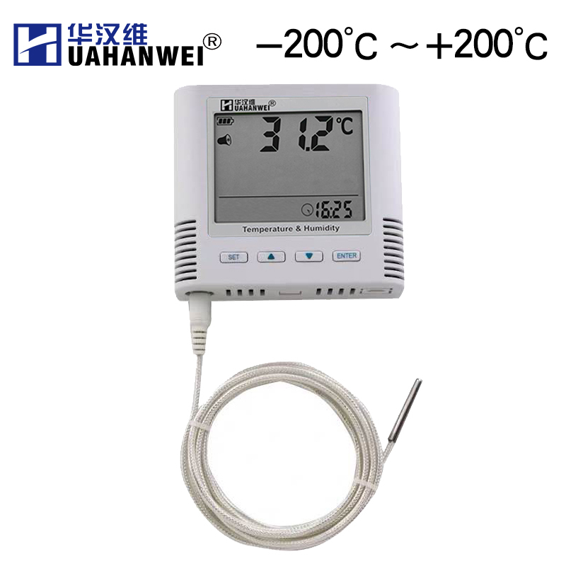 -200~+200 ℃ High Temperature Ultra-Low Temperature Thermometer Industrial Temperature Recorder Pt100 Thermal Resistance Alarm