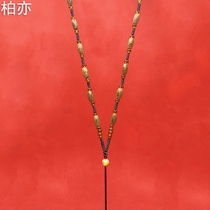 Hand-woven chicken wing wood necklace rope pendant lanyard jade pendant pendant pendant rope wooden bead rope jade rope female models