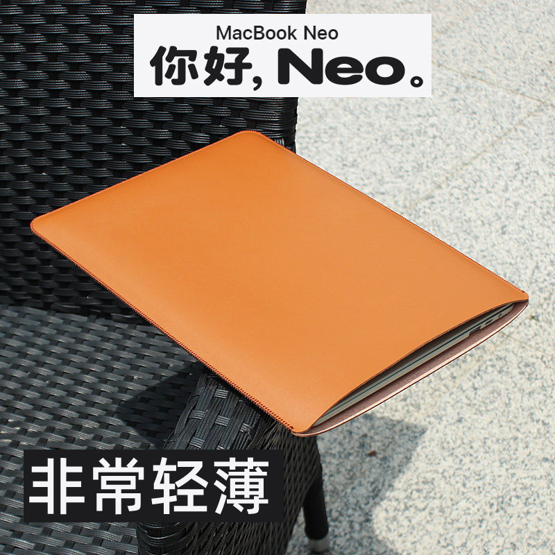 Kapok Bay Is Suitable for Apple Notebook MacBook Neo Computer Bag 2026 New Model MacBook Neo Inner Sleeve Protective Leather Case 13inch Storage Bag Anti-Fall High-End Business Bag Accessories
