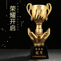 Excellent staff Trophy Crystal custom host competition metal lettering custom resin competition love Medal