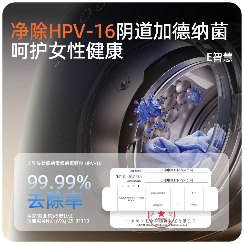 Little Bear Roller Smart Washing Machine E1 for Underwear, Mini Washer and Dryer, Small Fully Automatic Household Appliance