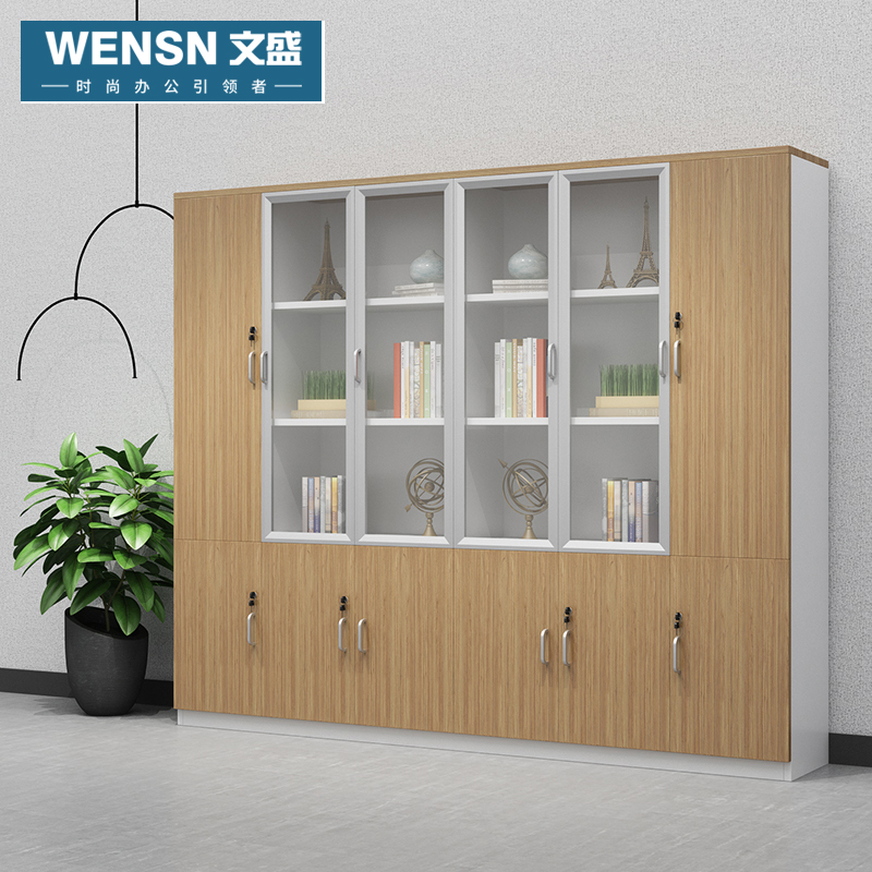 Office furniture cabinet with lock staff bookcase short cabinet office cabinet data Cabinet wooden boss Office filing cabinet
