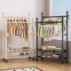 Floor-Standing Coat Rack for Bedroom, Home Use Clothes Rack, Movable Indoor Clothes Drying Rack, Thickened Simple Clothes Hanger, Storage Rack