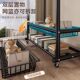 Double-Rod Clothes Drying Rack, Movable Coat Rack, Floor-Standing Indoor Room Clothes Rack, Household Bedroom Clothes Storage Rack
