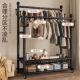 Double-Rod Clothes Drying Rack, Movable Coat Rack, Floor-Standing Indoor Room Clothes Rack, Household Bedroom Clothes Storage Rack