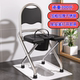 Portable Toilet Chair for the Elderly, Movable Commode for Pregnant Women and Seniors, a Simple and Sturdy Home-Use Toilet Aid