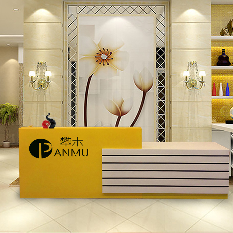 Front desk reception reception desk cashier counter simple modern welcome consultation work desk custom bar table front desk