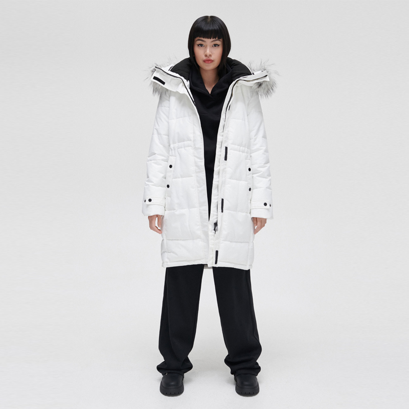 Cropp Autumn Winter Lady Tide Fashion Middle Long Version Down Cotton Clothing Anti Chilling Warm Jacket Commuter Students