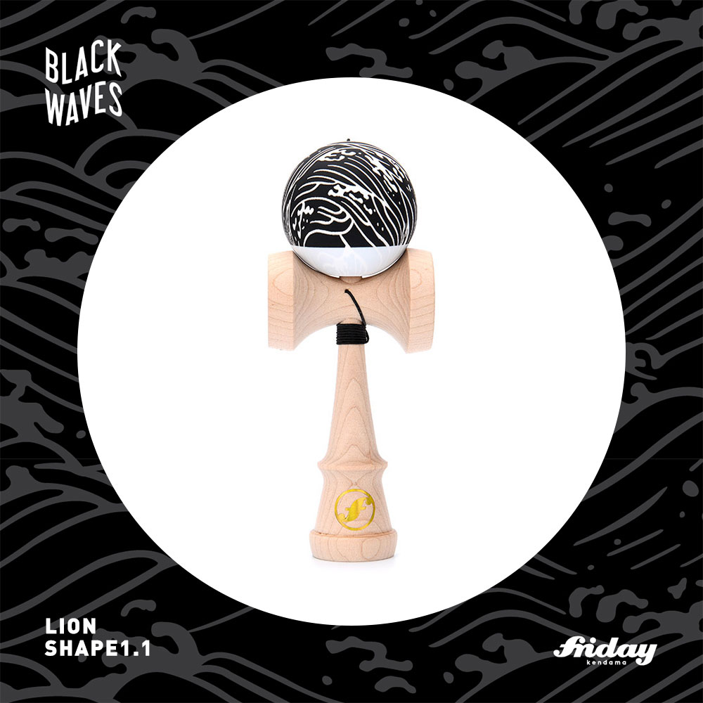 Hong Kong Friday Lion Sword 1 Black Waves Maple Sword Yu Rubber Paint Friday Kendama