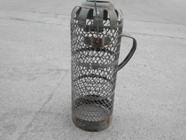 Old iron heating pot leather hollow green warm pot leather old objects film and television props Hotel personally decorated package